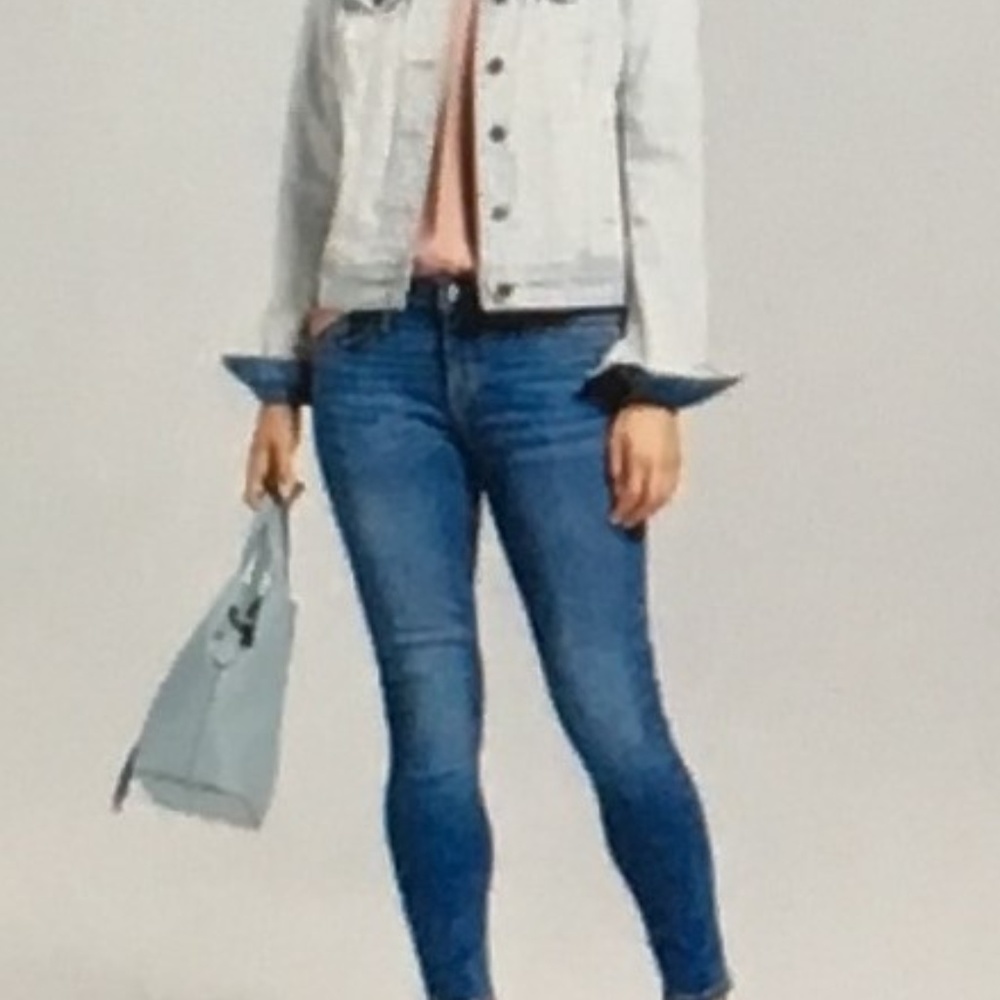 Mossimo Mid-Rise Power Stretch Jeggings, Med Blue - Picture 2 of 5